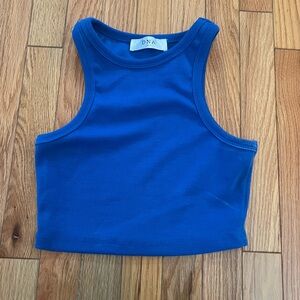 DNA Blue cotton tank top